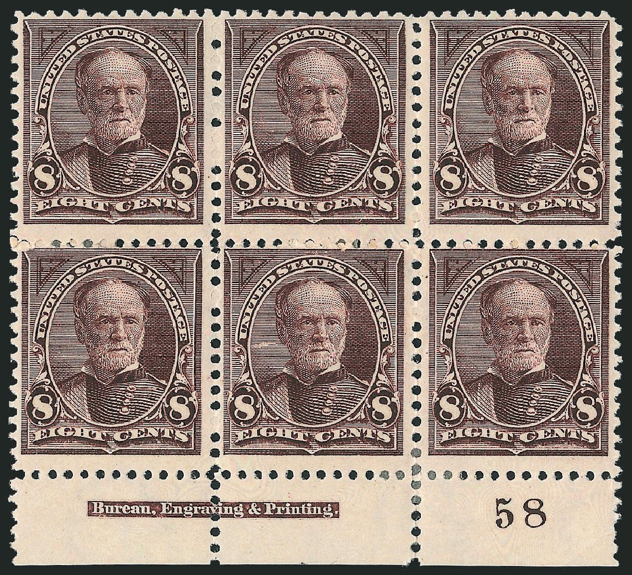 US Stamps Prices Scott Catalog #272: 8c 1895 Sherman. Robert Siegel Auction Galleries, Sep 2009, Sale 976, Lot 1770