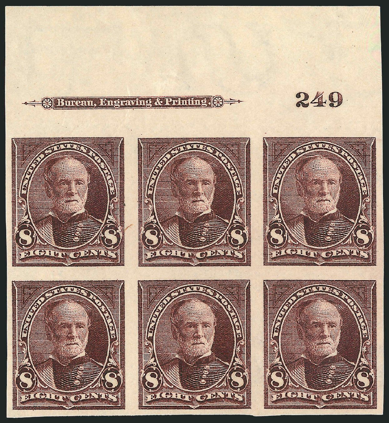 Costs of US Stamp Scott #272: 8c 1895 Sherman. Robert Siegel Auction Galleries, Dec 2009, Sale 977, Lot 510