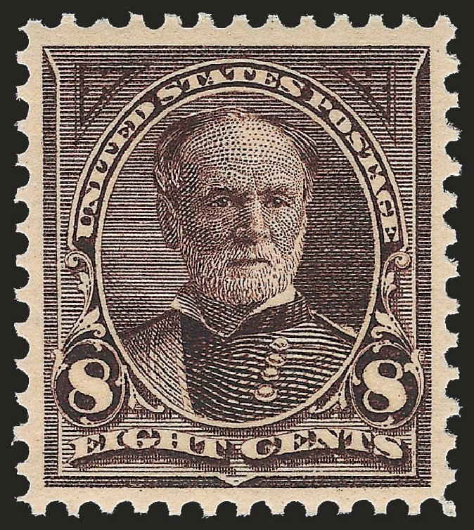 US Stamps Values Scott Catalogue 272 - 1895 8c Sherman. Robert Siegel Auction Galleries, Jun 2010, Sale 992, Lot 2360