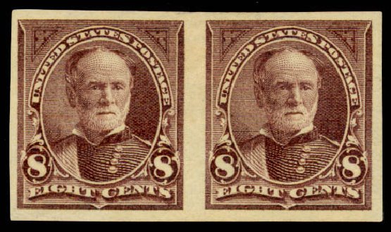Price of US Stamps Scott #272 - 1895 8c Sherman. Daniel Kelleher Auctions, Mar 2013, Sale 635, Lot 391