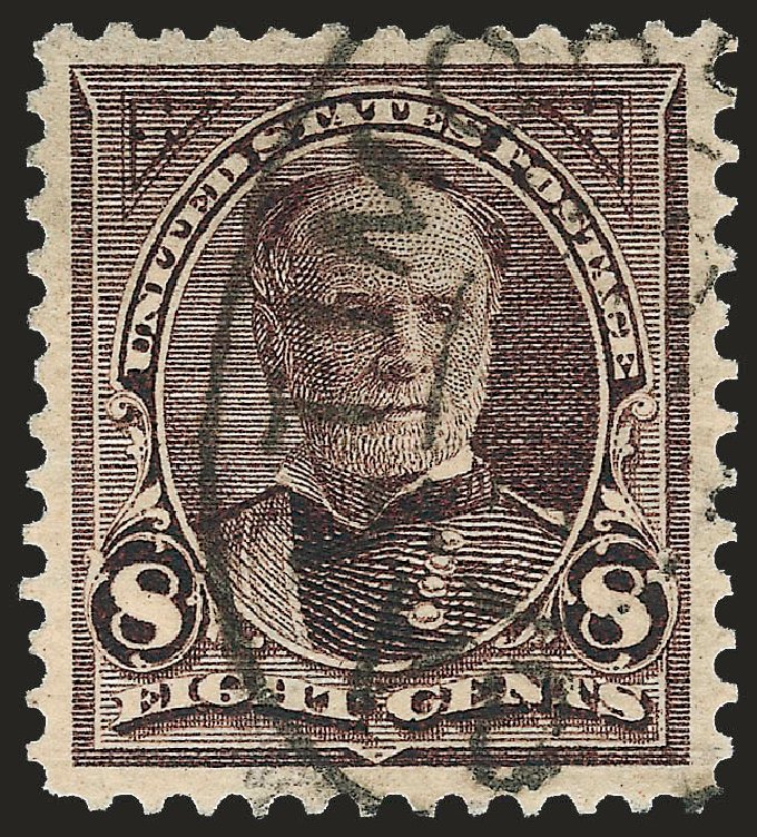 US Stamp Value Scott Catalogue # 272 - 1895 8c Sherman. Robert Siegel Auction Galleries, Sep 2009, Sale 976, Lot 1771