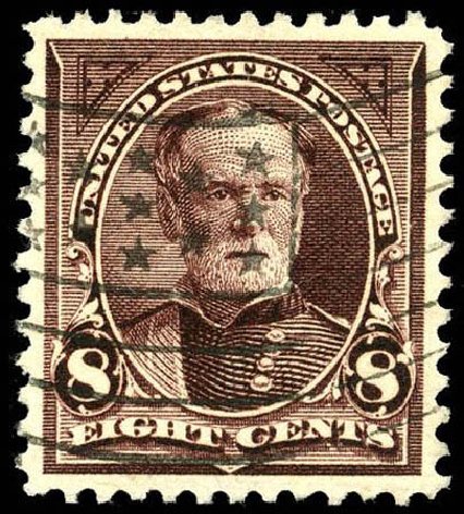 Prices of US Stamp Scott Cat. # 272 - 8c 1895 Sherman. Matthew Bennett International, Apr 2008, Sale 326, Lot 254