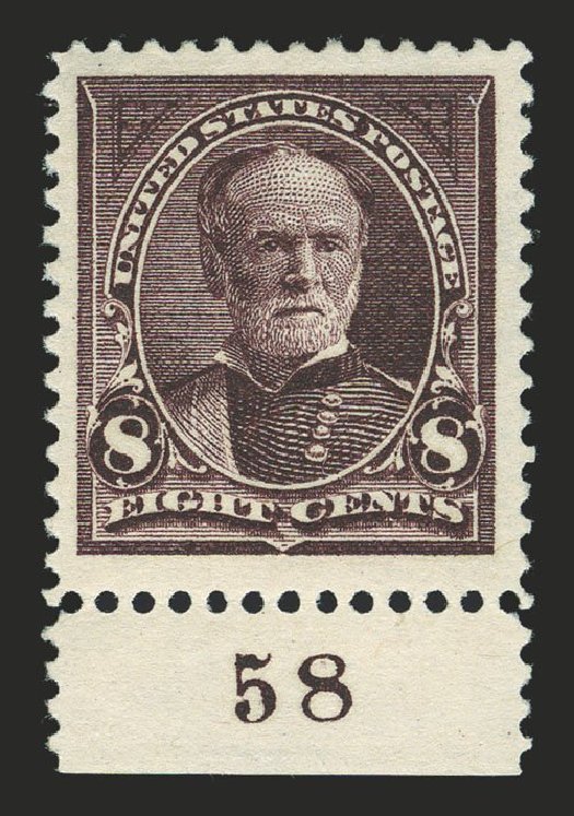 Cost of US Stamp Scott Cat. #272 - 8c 1895 Sherman. Spink Shreves Galleries, Mar 2013, Sale 142, Lot 265