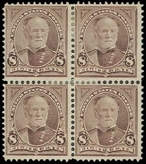 Values of US Stamps Scott Catalogue # 272: 1895 8c Sherman. H.R. Harmer, Jun 2013, Sale 3003, Lot 1172