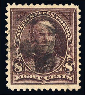 US Stamp Values Scott Catalog # 272: 1895 8c Sherman. Cherrystone Auctions, Jun 2009, Sale 200906, Lot 126