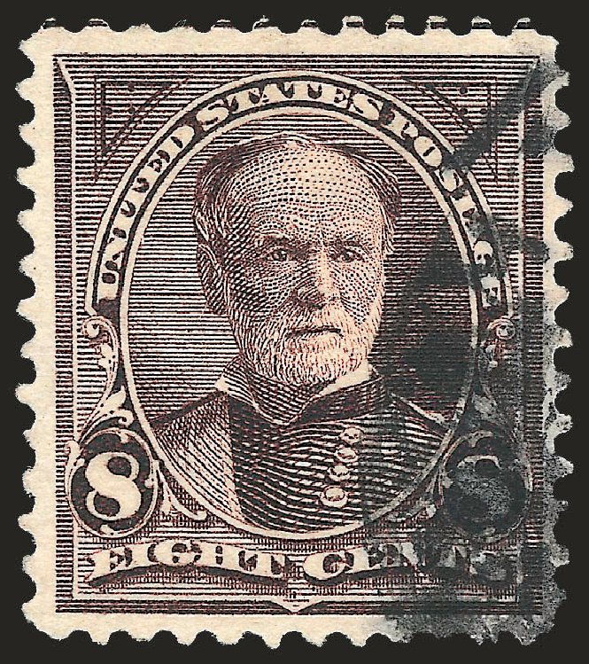 Prices of US Stamps Scott #272 - 8c 1895 Sherman. Robert Siegel Auction Galleries, Apr 2010, Sale 984, Lot 666