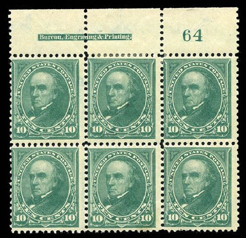 Price of US Stamps Scott # 273: 1895 10c Webster. Matthew Bennett International, Mar 2012, Sale 344, Lot 4457
