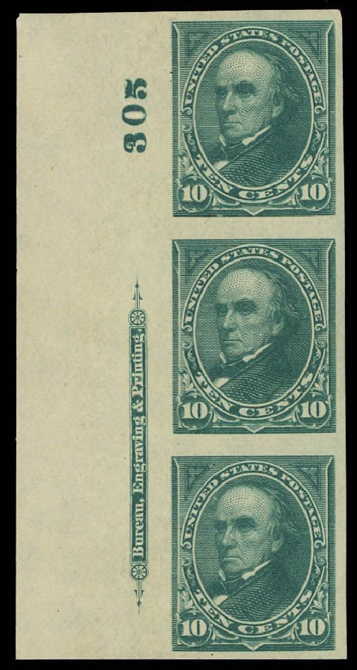Prices of US Stamps Scott Catalogue #273 - 1895 10c Webster. Daniel Kelleher Auctions, Aug 2012, Sale 631, Lot 987