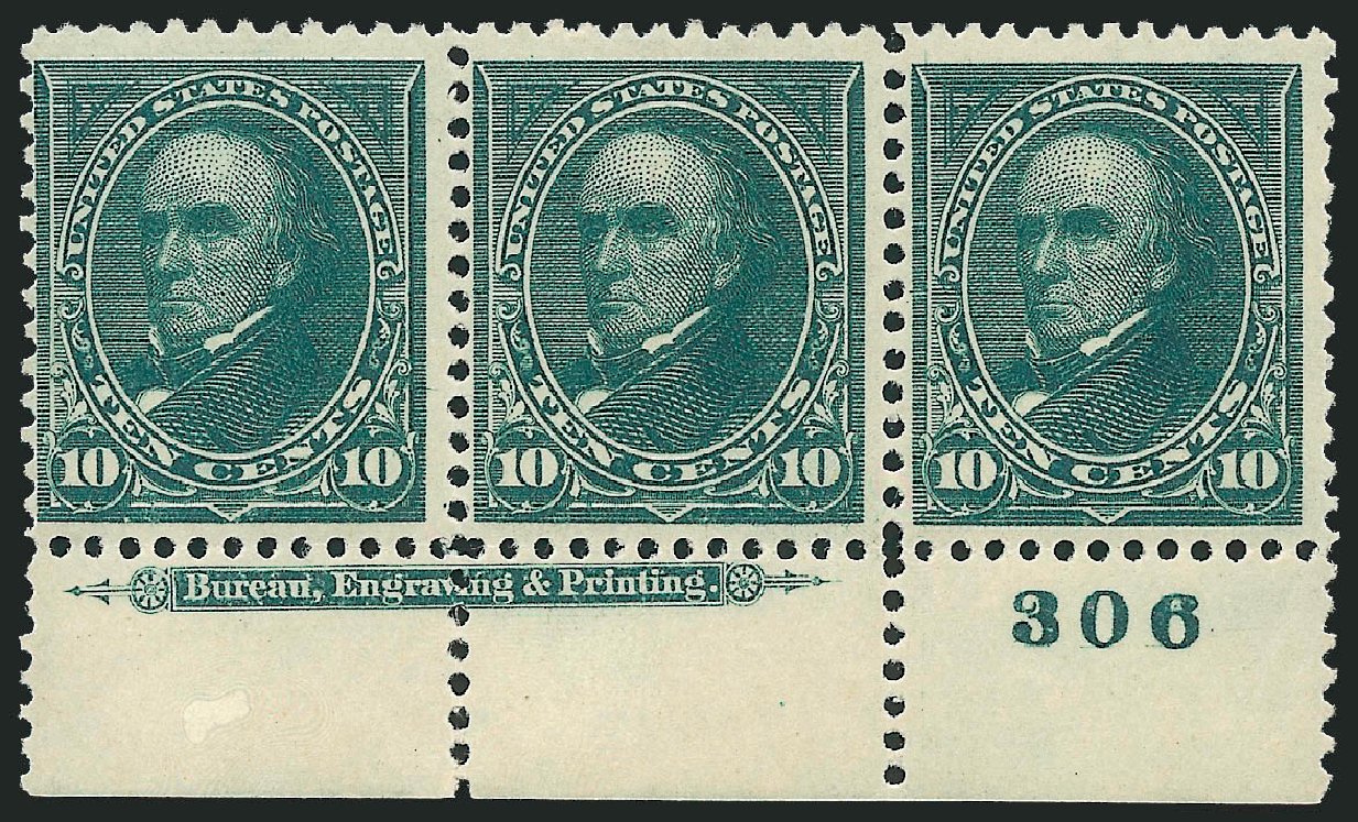 Prices of US Stamps Scott Cat. #273: 10c 1895 Webster. Robert Siegel Auction Galleries, Dec 2009, Sale 977, Lot 417