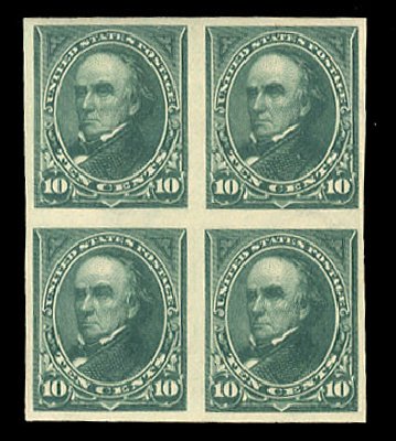 US Stamp Value Scott Catalog 273: 1895 10c Webster. Cherrystone Auctions, Apr 2010, Sale 201004, Lot 209