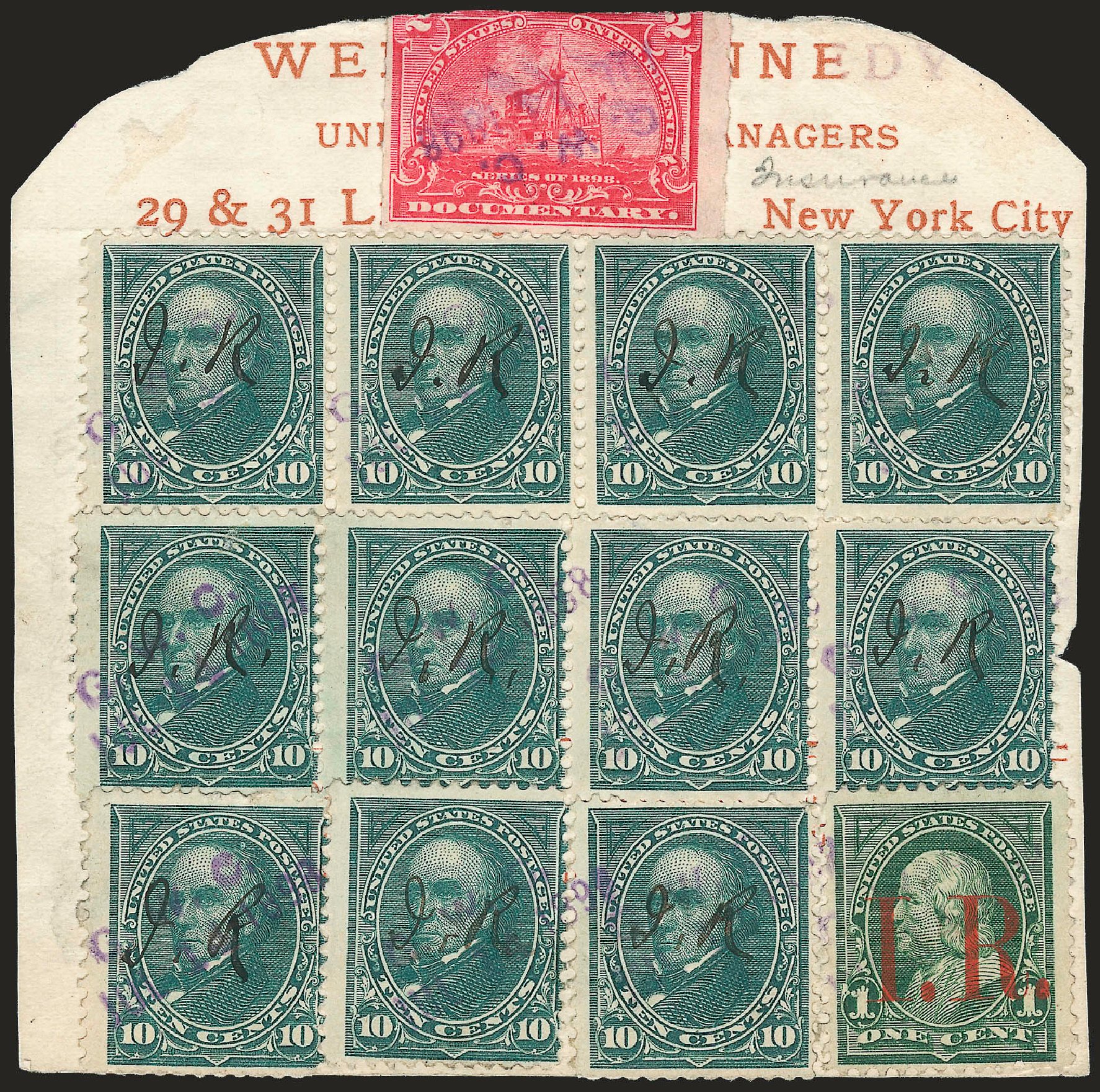 Price of US Stamp Scott Catalog 273: 10c 1895 Webster. Robert Siegel Auction Galleries, Dec 2009, Sale 977, Lot 849