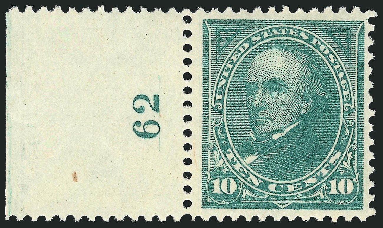 Value of US Stamp Scott # 273: 1895 10c Webster. Robert Siegel Auction Galleries, Mar 2014, Sale 1067, Lot 1271