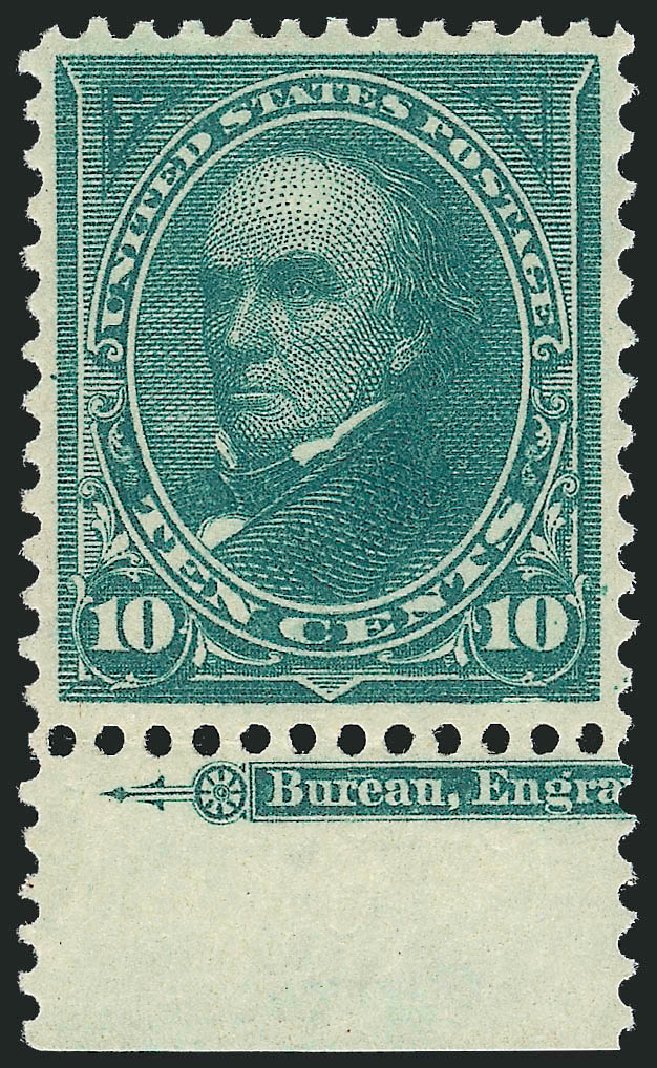 Values of US Stamps Scott # 273 - 10c 1895 Webster. Robert Siegel Auction Galleries, Oct 2012, Sale 1033, Lot 4154