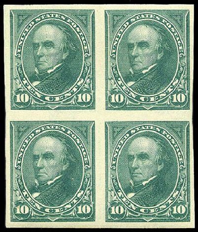 Cost of US Stamps Scott Cat. #273: 1895 10c Webster. Matthew Bennett International, Apr 2008, Sale 326, Lot 255