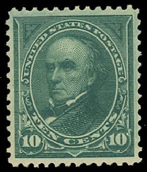 Price of US Stamp Scott 273: 10c 1895 Webster. Daniel Kelleher Auctions, Oct 2012, Sale 632, Lot 1185