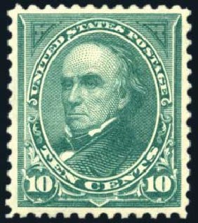 Cost of US Stamps Scott 273: 10c 1895 Webster. Harmer-Schau Auction Galleries, Jun 2008, Sale 78, Lot 1462
