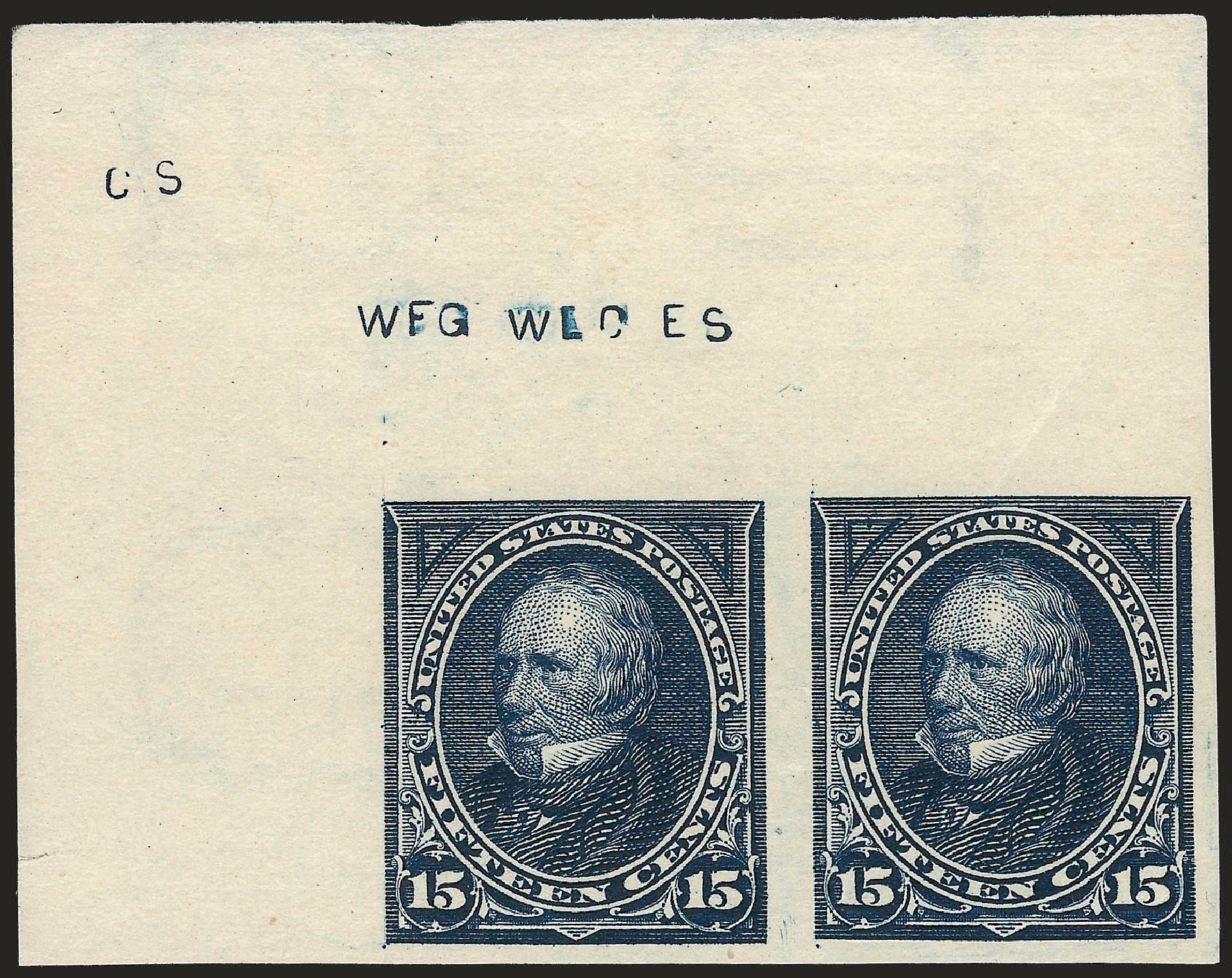 US Stamps Values Scott Cat. #274 - 1895 15c Clay. Robert Siegel Auction Galleries, Sep 2009, Sale 976, Lot 1777