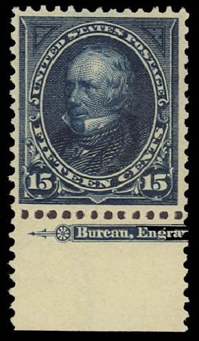 Values of US Stamp Scott #274 - 1895 15c Clay. Daniel Kelleher Auctions, Jun 2012, Sale 630, Lot 1625