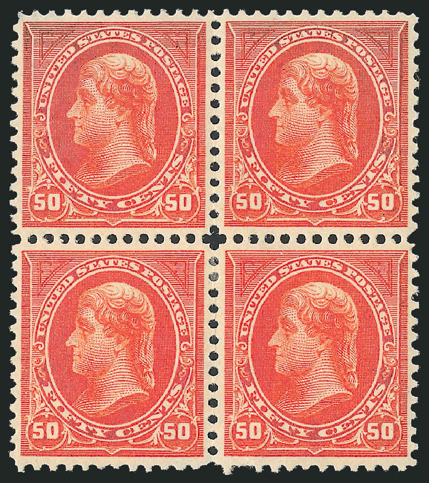 US Stamp Values Scott Catalogue # 275 - 50c 1895 Jefferson. Robert Siegel Auction Galleries, Dec 2009, Sale 977, Lot 427
