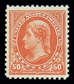 US Stamps Prices Scott # 275 - 1895 50c Jefferson. Matthew Bennett International, Oct 2007, Sale 320, Lot 518