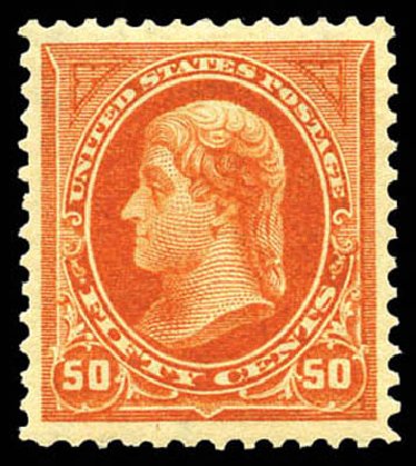 Values of US Stamps Scott Catalog 275 - 50c 1895 Jefferson. Matthew Bennett International, Mar 2011, Sale 337, Lot 2718