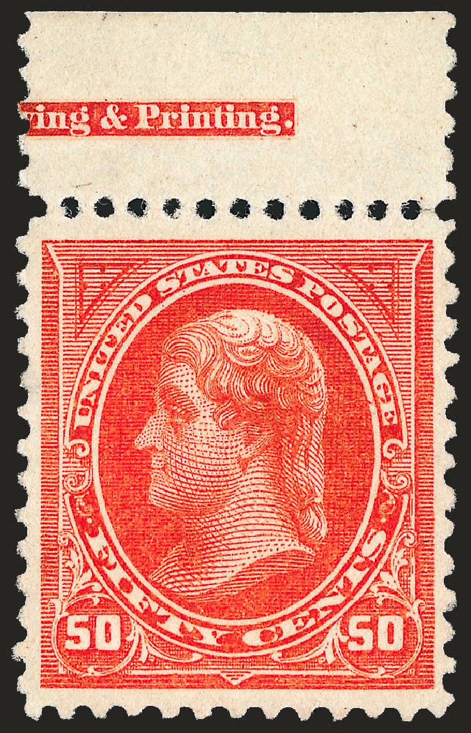 US Stamp Value Scott Catalogue #275: 1895 50c Jefferson. Robert Siegel Auction Galleries, Sep 2009, Sale 976, Lot 1778