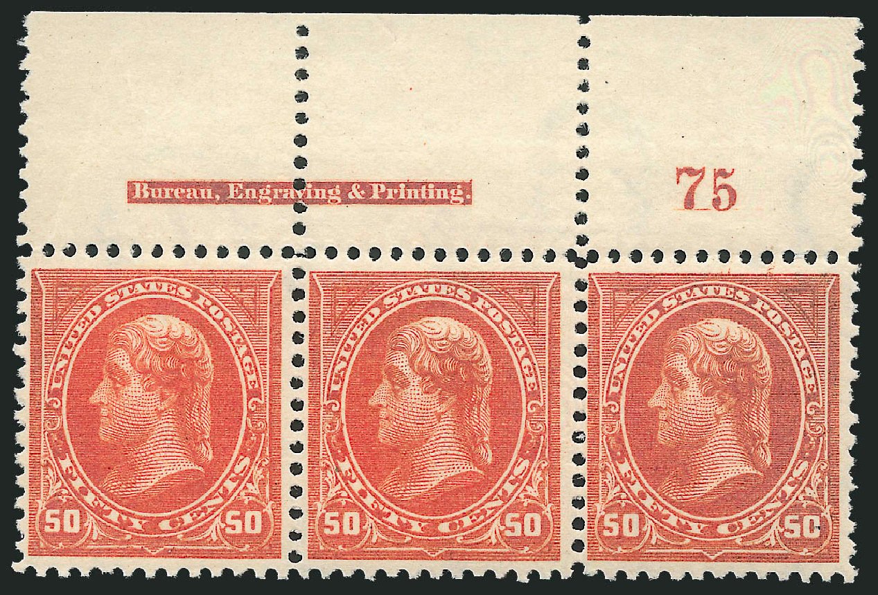 US Stamps Prices Scott Catalog # 275 - 50c 1895 Jefferson. Robert Siegel Auction Galleries, Dec 2009, Sale 977, Lot 428