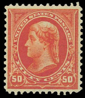 Prices of US Stamps Scott #275: 50c 1895 Jefferson. Daniel Kelleher Auctions, Jun 2012, Sale 630, Lot 1629