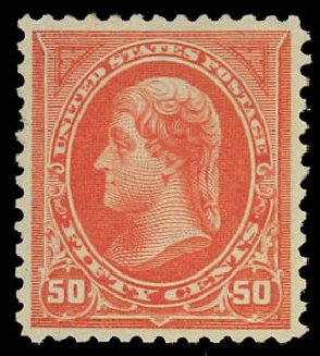 Prices of US Stamp Scott Cat. 275: 50c 1895 Jefferson. Daniel Kelleher Auctions, Oct 2012, Sale 632, Lot 1189