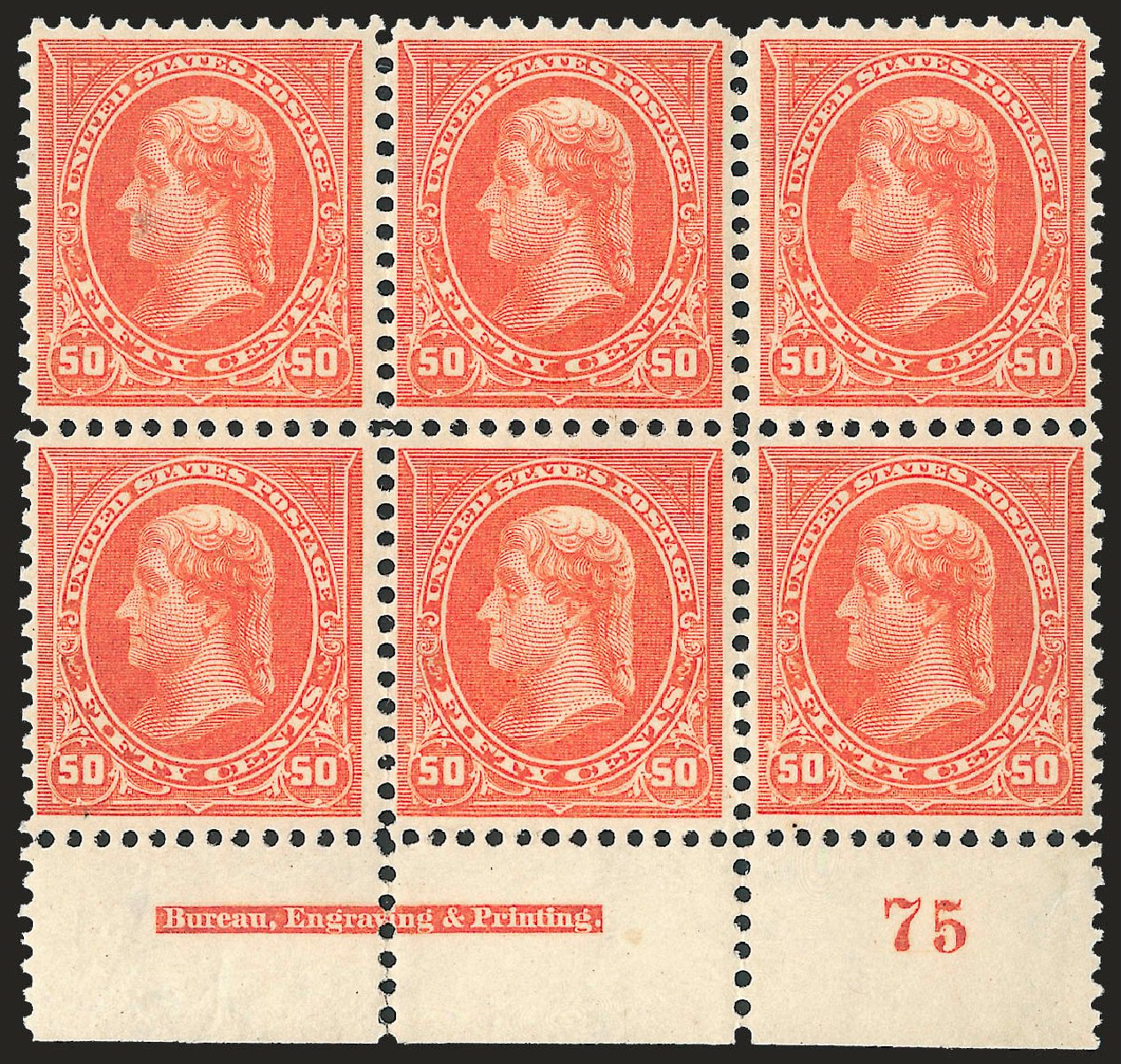 Cost of US Stamps Scott # 275 - 50c 1895 Jefferson. Robert Siegel Auction Galleries, Dec 2009, Sale 977, Lot 429