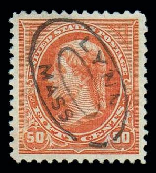 Value of US Stamps Scott Catalog #275 - 50c 1895 Jefferson. Matthew Bennett International, Dec 2007, Sale 323, Lot 474