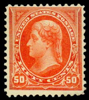 Costs of US Stamp Scott Catalog #275: 1895 50c Jefferson. Daniel Kelleher Auctions, Sep 2013, Sale 639, Lot 3364