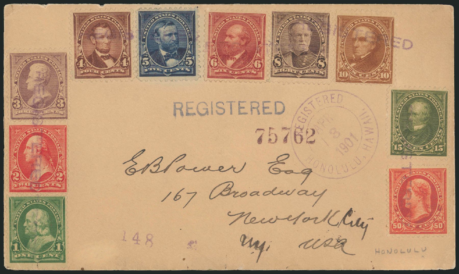 Costs of US Stamp Scott Catalogue # 275: 1895 50c Jefferson. Robert Siegel Auction Galleries, Dec 2009, Sale 977, Lot 564