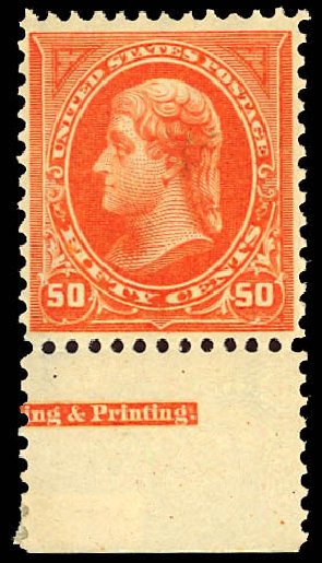US Stamps Prices Scott Catalogue 275 - 1895 50c Jefferson. Daniel Kelleher Auctions, Dec 2012, Sale 633, Lot 485