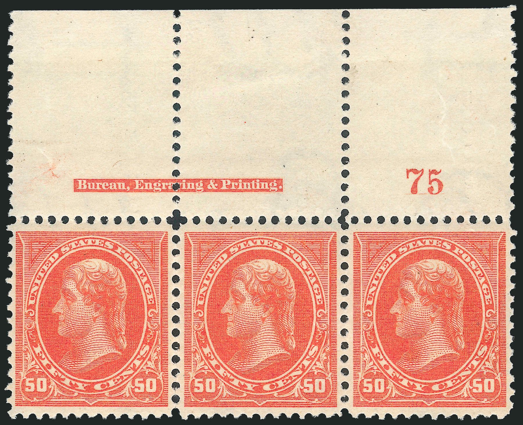 Cost of US Stamps Scott Catalog # 275: 50c 1895 Jefferson. Robert Siegel Auction Galleries, Mar 2013, Sale 1040, Lot 1582