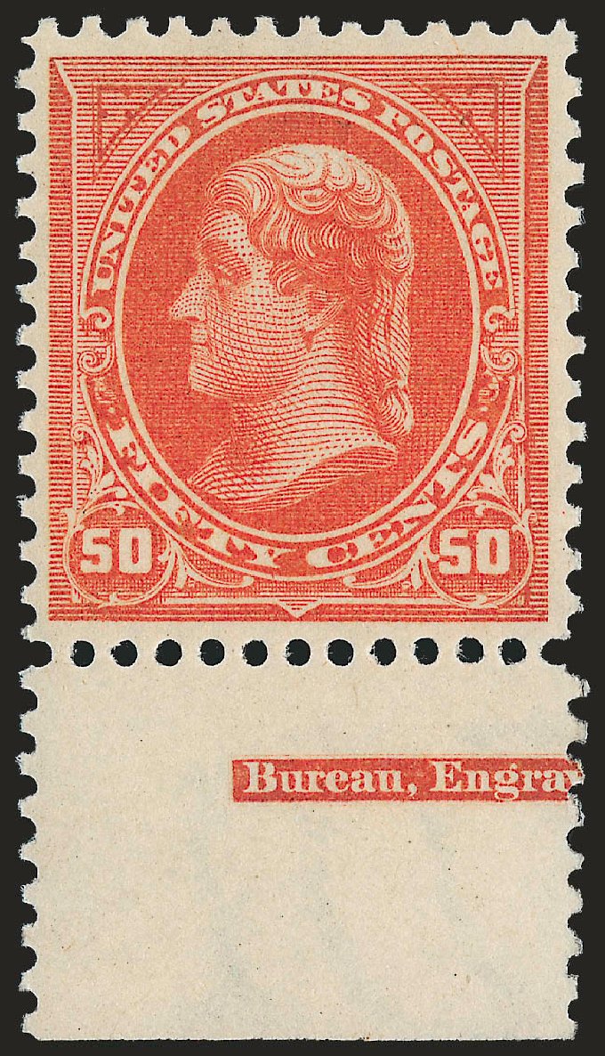 Cost of US Stamps Scott Cat. 275 - 50c 1895 Jefferson. Robert Siegel Auction Galleries, Jun 2009, Sale 975, Lot 1586