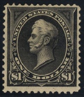 Cost of US Stamps Scott #276: 1895 US$1.00 Perry. Cherrystone Auctions, Mar 2008, Sale 200803, Lot 227