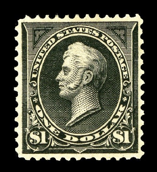 Values of US Stamps Scott Catalogue 276: US$1.00 1895 Perry. Spink Shreves Galleries, May 2014, Sale 148, Lot 227