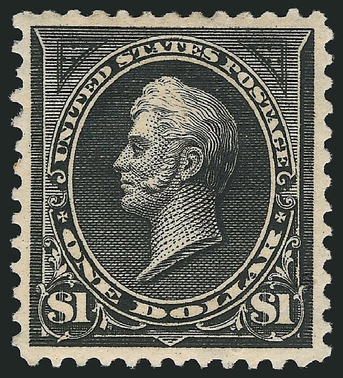 US Stamps Value Scott Catalog #276: 1895 US$1.00 Perry. Robert Siegel Auction Galleries, Apr 2014, Sale 1068, Lot 198