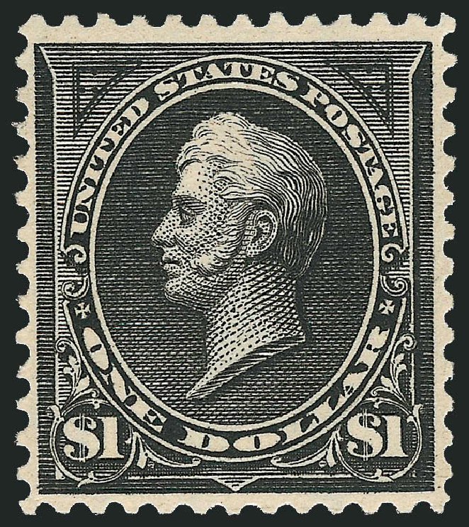 US Stamps Values Scott Cat. # 276 - 1895 US$1.00 Perry. Robert Siegel Auction Galleries, Feb 2010, Sale 983, Lot 168