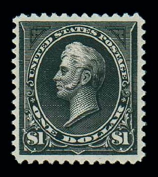 Price of US Stamp Scott Cat. 276 - US$1.00 1895 Perry. Matthew Bennett International, Oct 2007, Sale 320, Lot 519