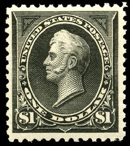 Values of US Stamp Scott Cat. 276: US$1.00 1895 Perry. Matthew Bennett International, Apr 2008, Sale 326, Lot 259