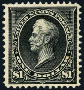 US Stamps Value Scott Catalog 276 - US$1.00 1895 Perry. Harmer-Schau Auction Galleries, Aug 2014, Sale 102, Lot 1910