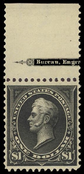 Values of US Stamp Scott Catalog 276: US$1.00 1895 Perry. Daniel Kelleher Auctions, Jun 2012, Sale 630, Lot 1630