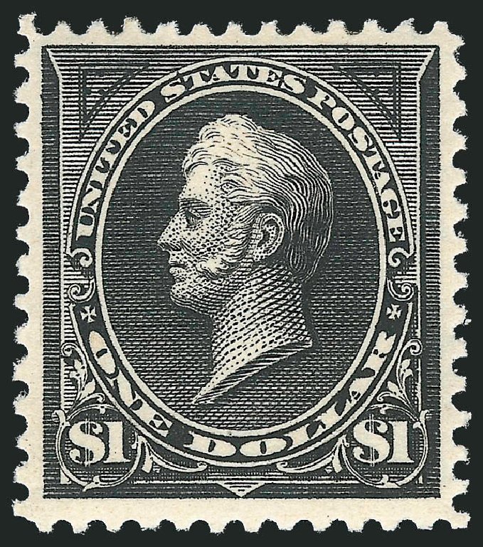 US Stamp Value Scott Cat. 276 - US$1.00 1895 Perry. Robert Siegel Auction Galleries, Jun 2011, Sale 1011, Lot 630