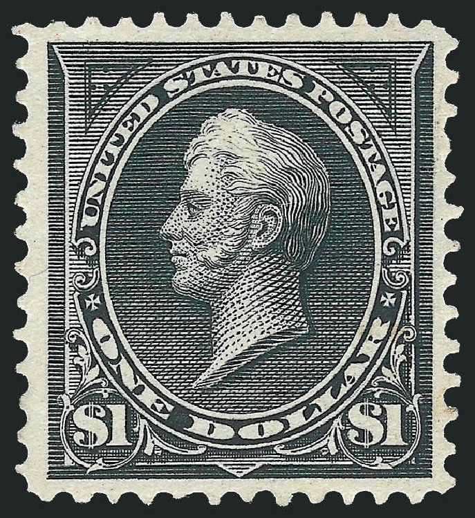 Value of US Stamp Scott Catalog #276: 1895 US$1.00 Perry. Robert Siegel Auction Galleries, Sep 2009, Sale 976, Lot 1780