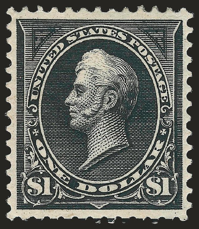 Values of US Stamp Scott Cat. 276: US$1.00 1895 Perry. Robert Siegel Auction Galleries, Dec 2009, Sale 982, Lot 5620