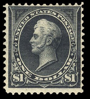 Values of US Stamps Scott Catalog # 276: US$1.00 1895 Perry. Cherrystone Auctions, Apr 2009, Sale 200904, Lot 51