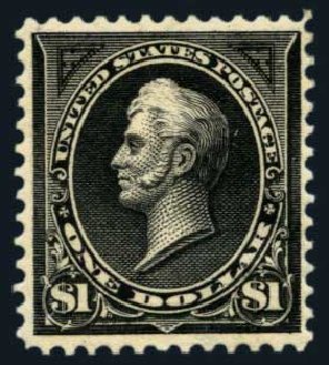 Price of US Stamps Scott Catalog # 276: US$1.00 1895 Perry. Harmer-Schau Auction Galleries, Aug 2014, Sale 102, Lot 1911
