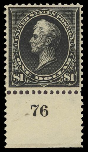 US Stamps Value Scott Catalog # 276: US$1.00 1895 Perry. Daniel Kelleher Auctions, Jun 2012, Sale 630, Lot 1631